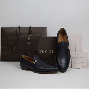 🕎 🎄 NWB Gucci Formal Leather Loafer